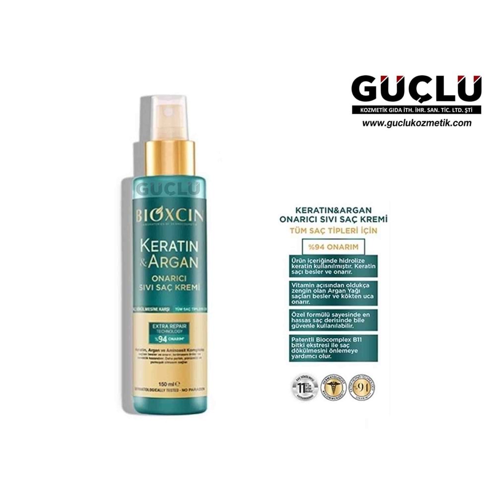 BİOXCIN SIVI SAÇ KREMİ 150ML KERATİN & ARGAN 1620*24LÜ