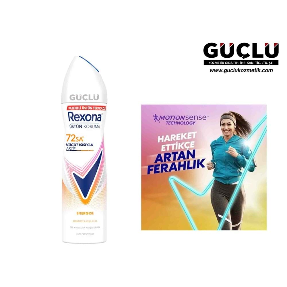 REXONA WOMEN DEO 150ML ENERGISE*6LI
