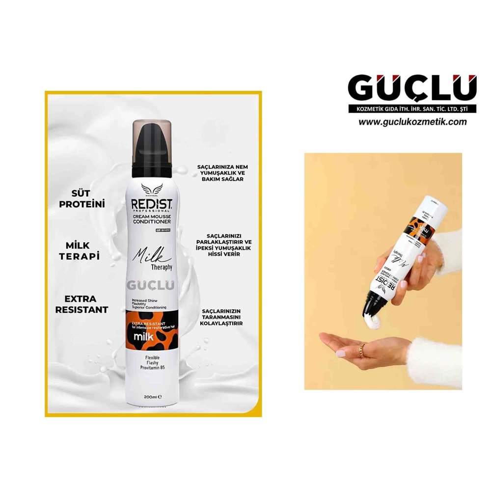 REDİST SAÇ KÖPÜĞÜ 200ML MİLK THERAPY 5716*24LÜ