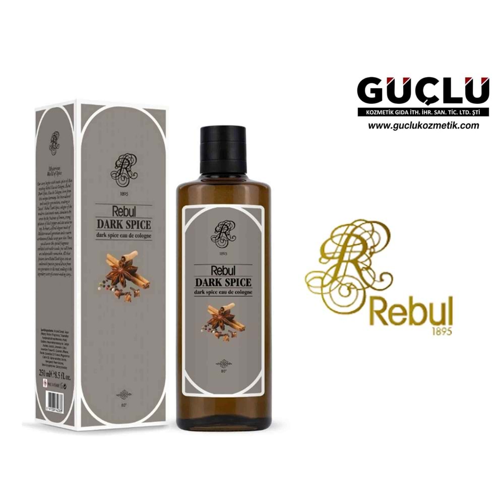 REBUL KOLONYA 250ML 80CC DARK SPICE*12Lİ