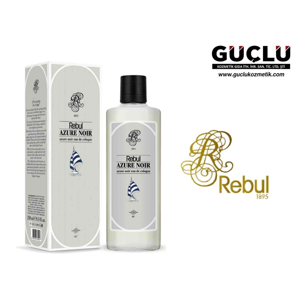 REBUL KOLONYA 250ML 80CC AZURE NOIR*12Lİ