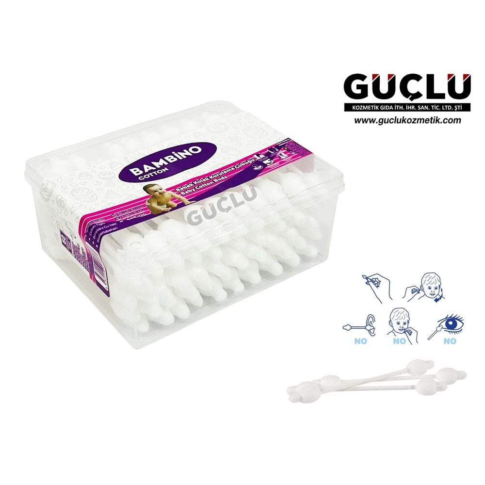 BAMBİNO KULAK ÇUBUĞU BEBEK 60LI KARE 1069*48Lİ