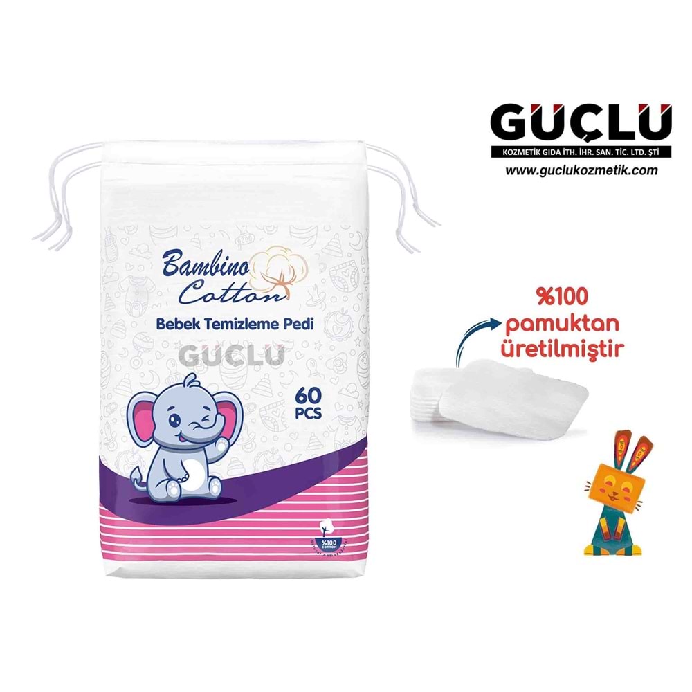 BAMBİNO BEBEK TEMİZLEME PEDİ 60AD 5364*24LÜ