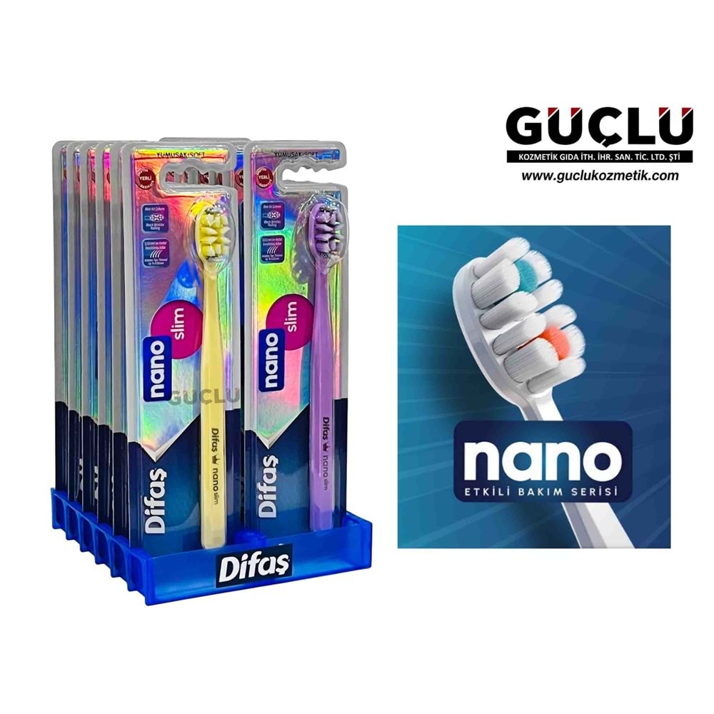 DİFAŞ DİŞ FIRÇASI NANO SLİM 2729*12Lİ