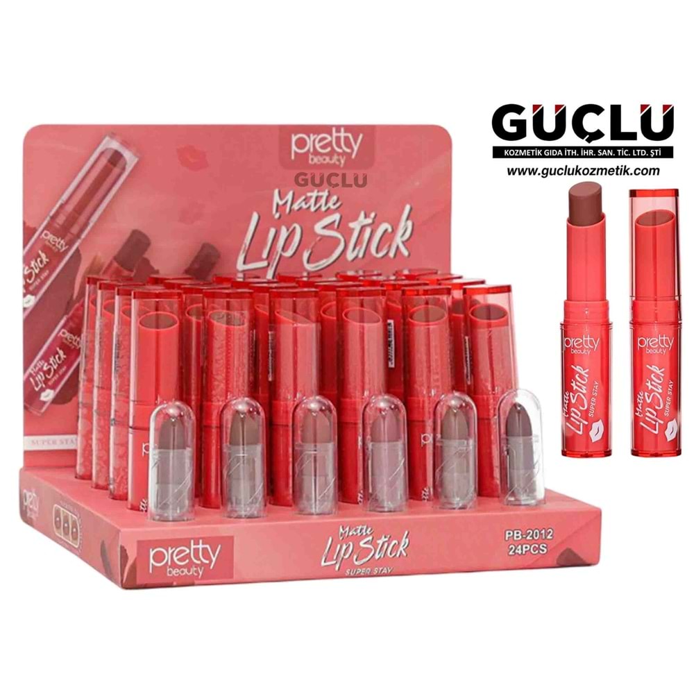 PRETTY B. MATTE LİP STICK SÜPER STAY PB2012*24LÜ