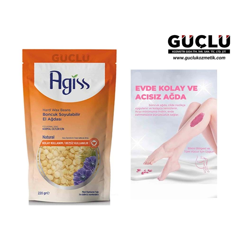 AGİSS BONCUK AĞDA 220GR POŞETLİ NATURAL*24LÜ
