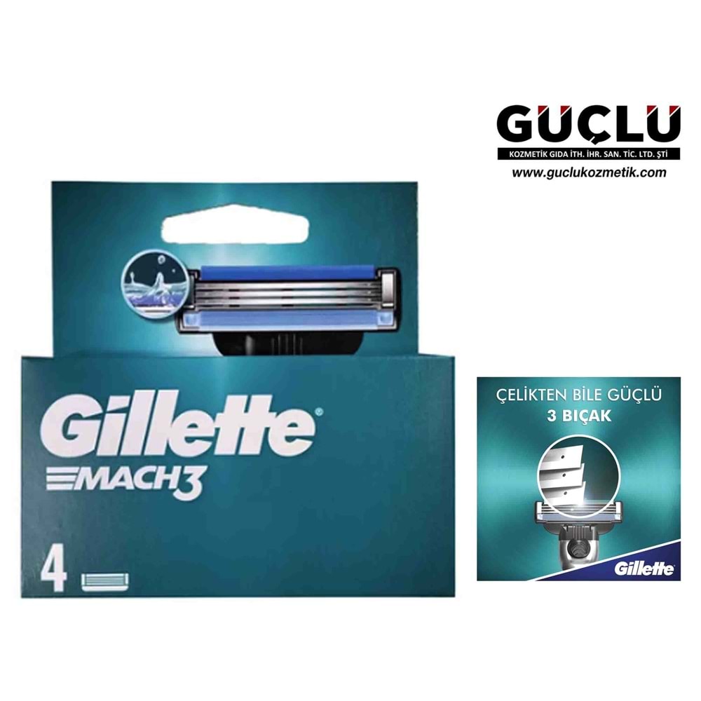 GİLLETTE MACH3 4LÜ YEDEK 3531*10LU