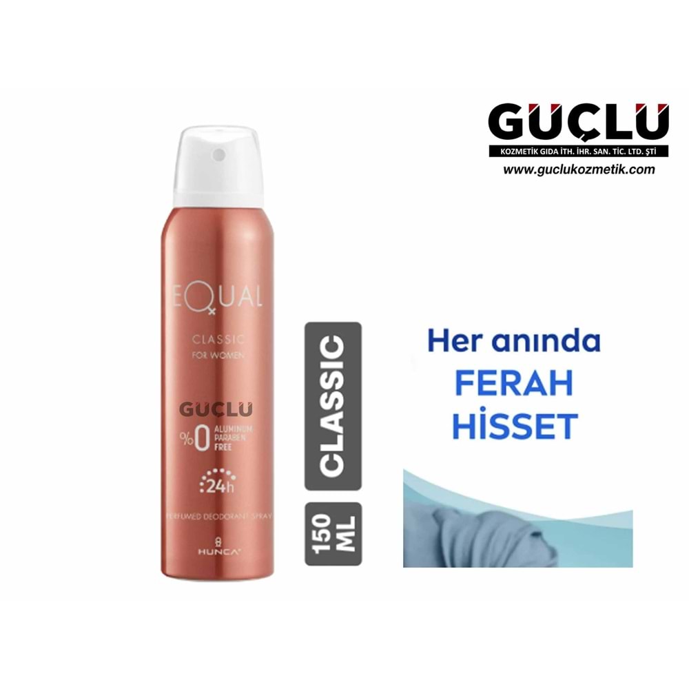 EQUAL DEO 150ML KADIN KLASİK*6LI
