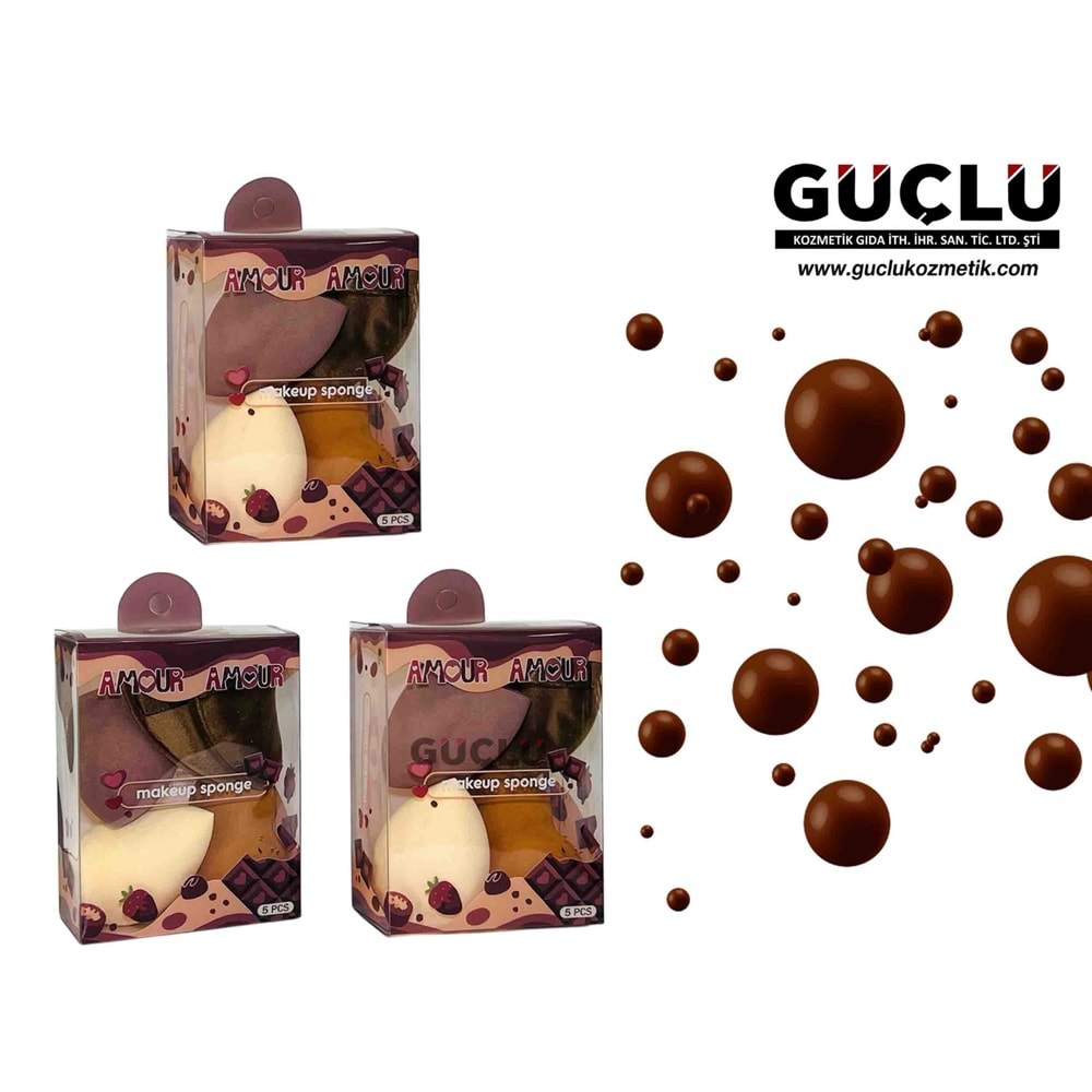 AMOUR A. MAKYAJ SÜNGERİ 5Lİ TRK306*12Lİ