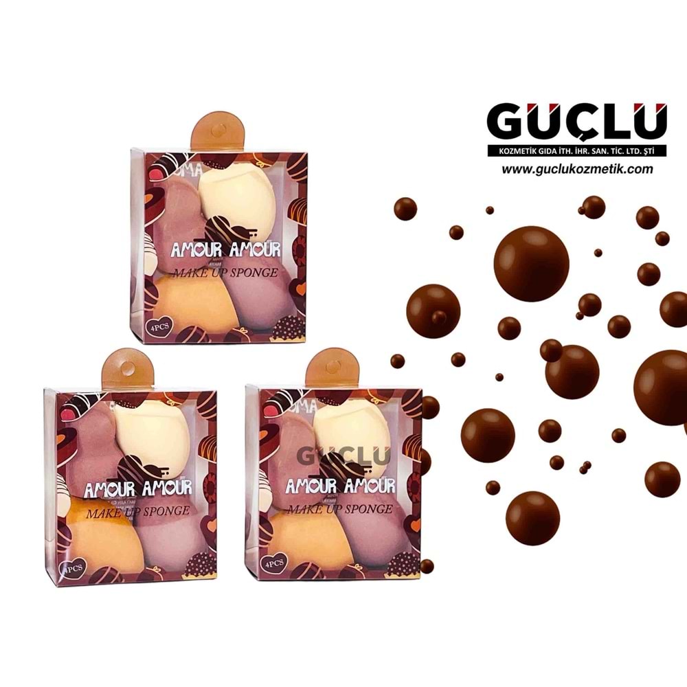AMOUR A. MAKYAJ SÜNGERİ 4LÜ AMR205*12Lİ