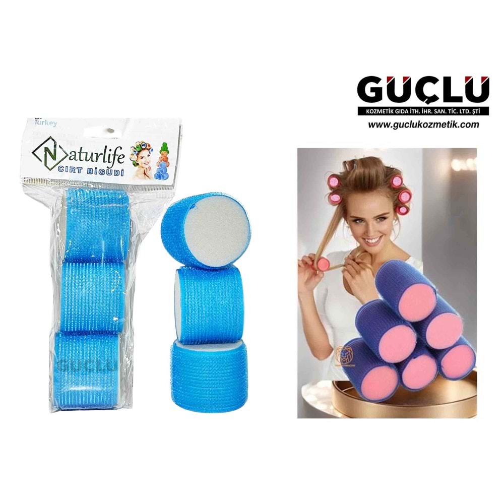 LİNPOOX NATURLİFE SÜNGER BİGUDİ 3LÜ CIRT CIRTLI BÜYÜK AY8130*6LI