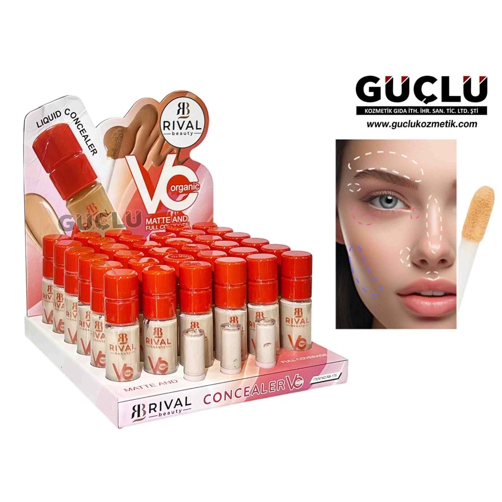 RİVAL CONCEALER MATTE AND FULL COVERAGE RB175*36LI