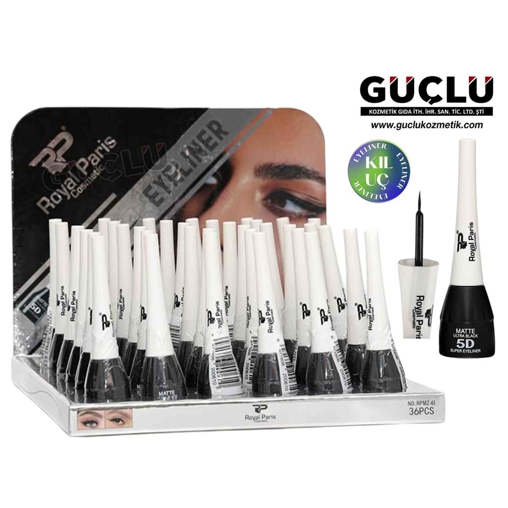 ROYAL P. MATTE LİKİT EYELINER 5D MATTE ULTRA BLACK RPMZ61*36LI