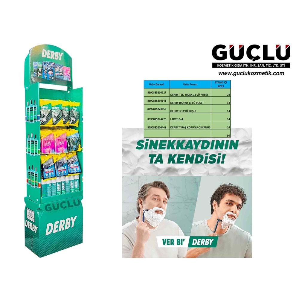 DERBY KARMA STAND - BIÇAK+KÖPÜK 1739*90LI