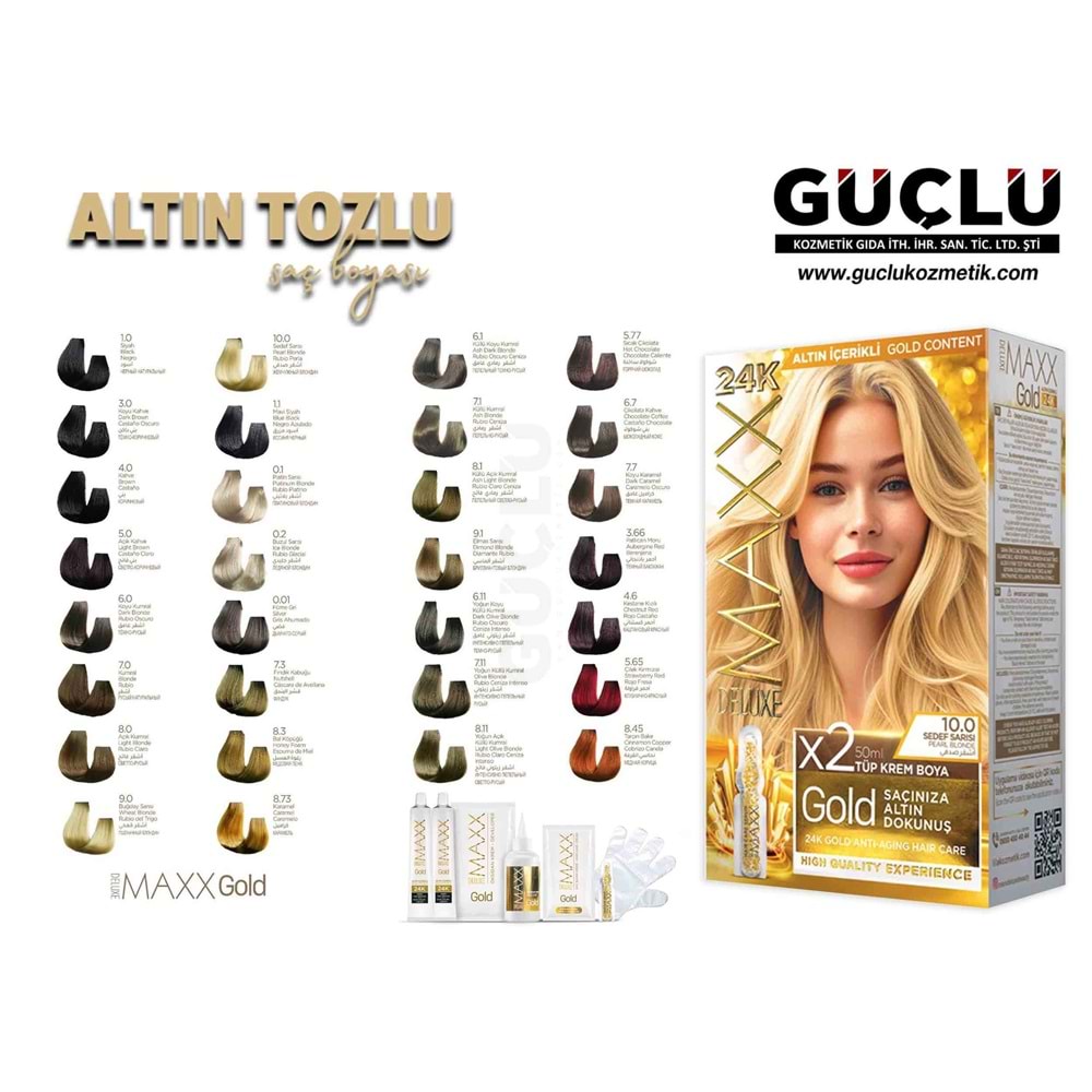 MAXX GOLD SET SAÇ BOYASI 6.11 YOĞUN KÜLLÜ KOYU K.*24LÜ