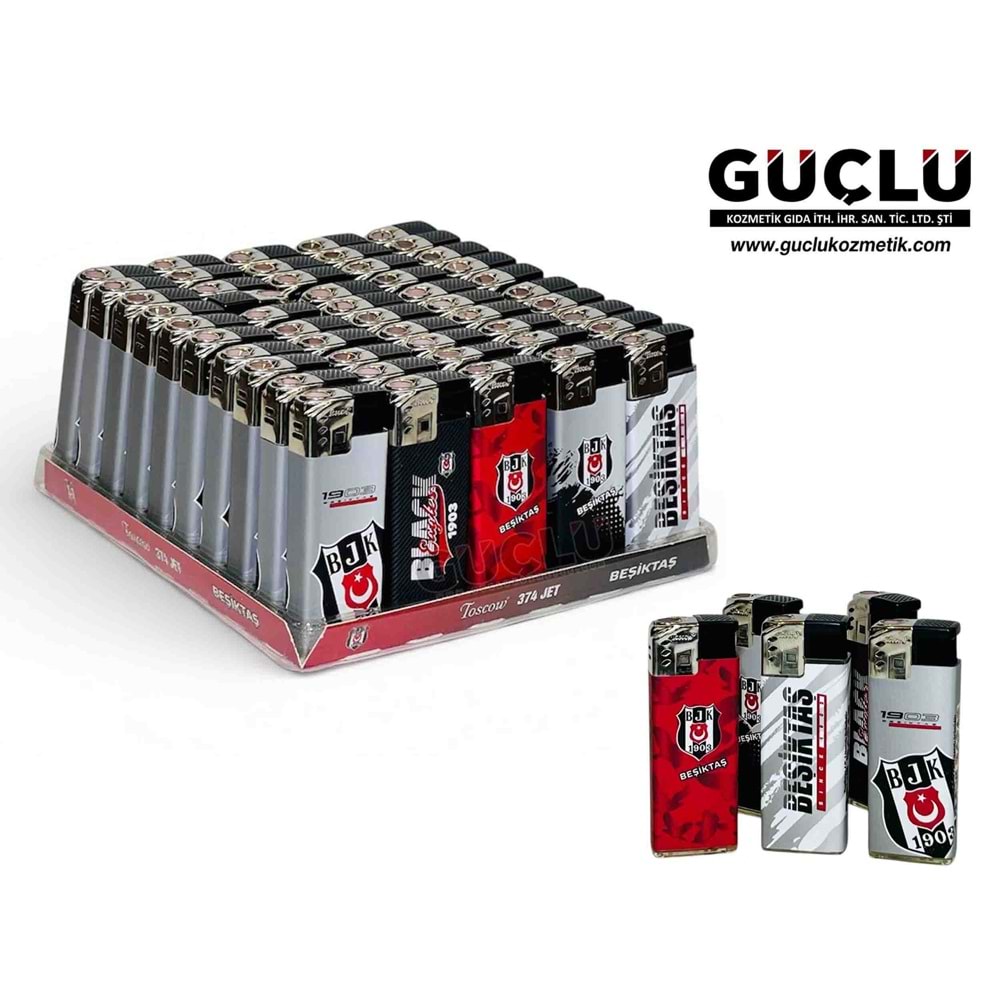 TOSCOW ÇAKMAK JET SERİ BJK Y374*50Lİ