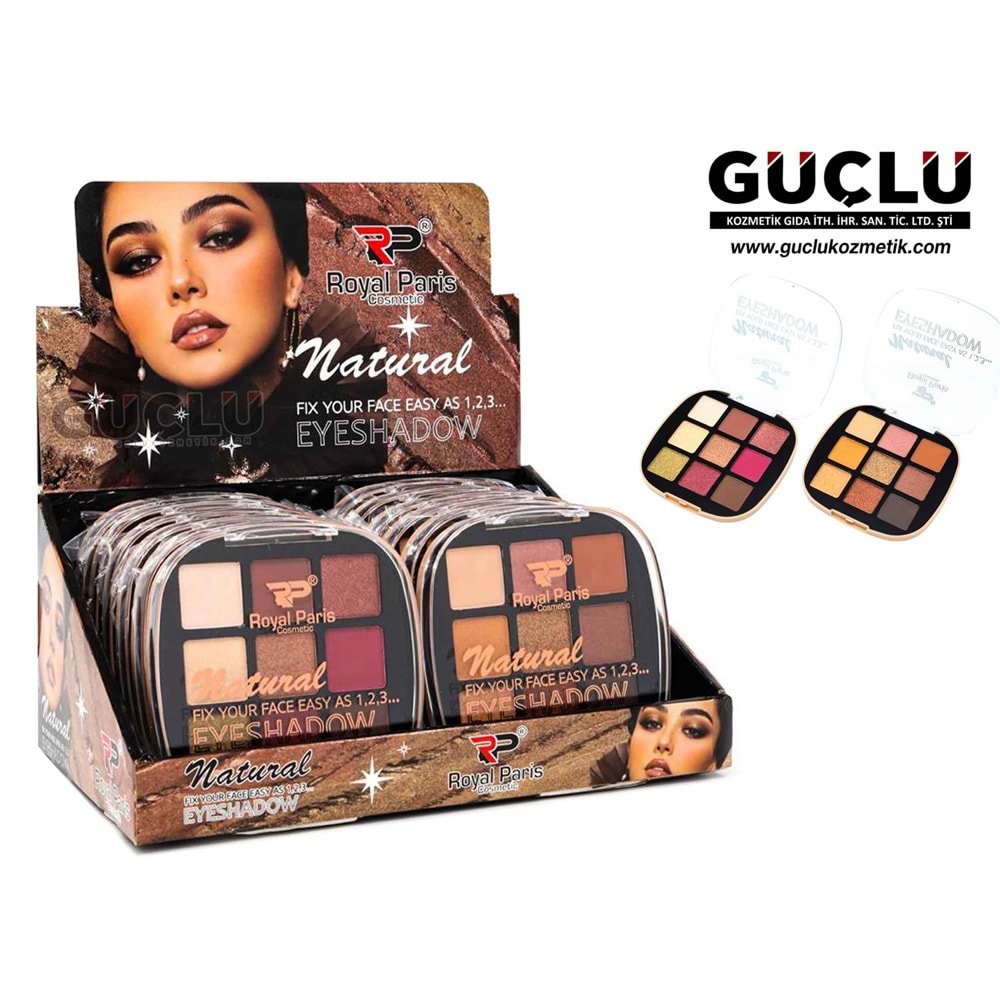 ROYAL P. FAR NATURAL EYESHADOW 9LU RPSL216*12Lİ