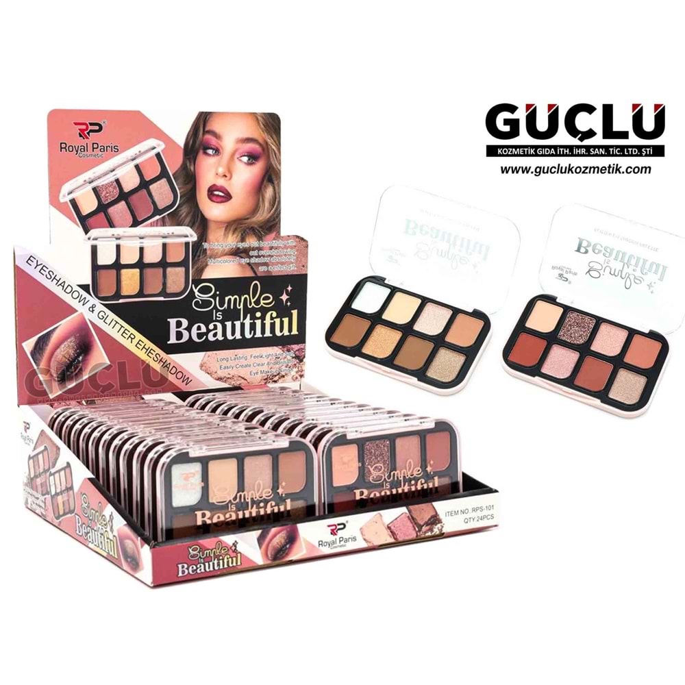 ROYAL P. FAR EYESHADOW SİMPLE İS BEAUTİFUL 8Lİ RPS101*24LÜ