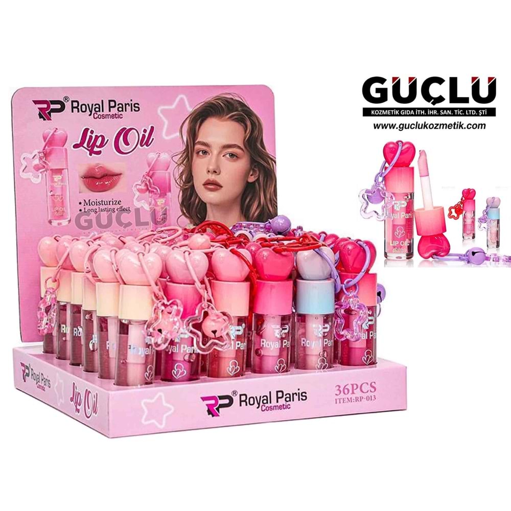 ROYAL P. LİP OİL KALPLİ ANAHTARLIK RP013*36LI