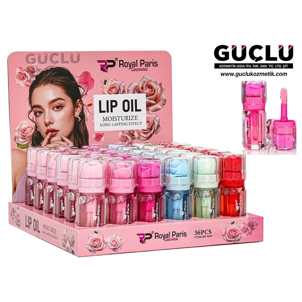 ROYAL P. LİP OİL MOISTURIZE GÜL RP008*36LI