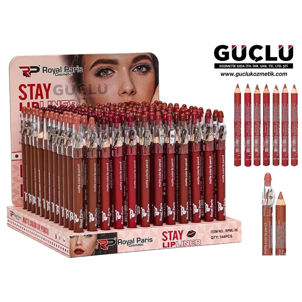 ROYAL P. LİPSTİCK-KALEM STAY LIP LINER RPML36LI*144LÜ