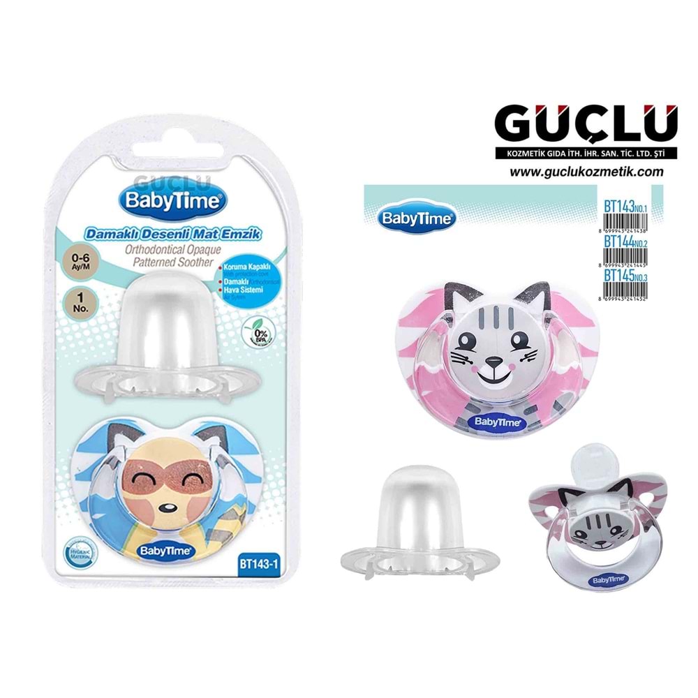 BABYTİME EMZİK DESENLI SİL.DAMA. KORUY.KAP BT145-3*18Lİ