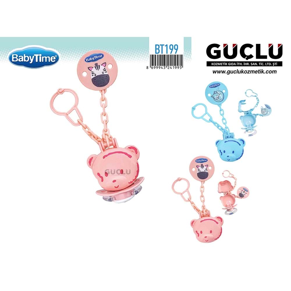 BABYTİME EMZİK SAKLAMA KABI + ASKI + EMZİK BT199*12Lİ