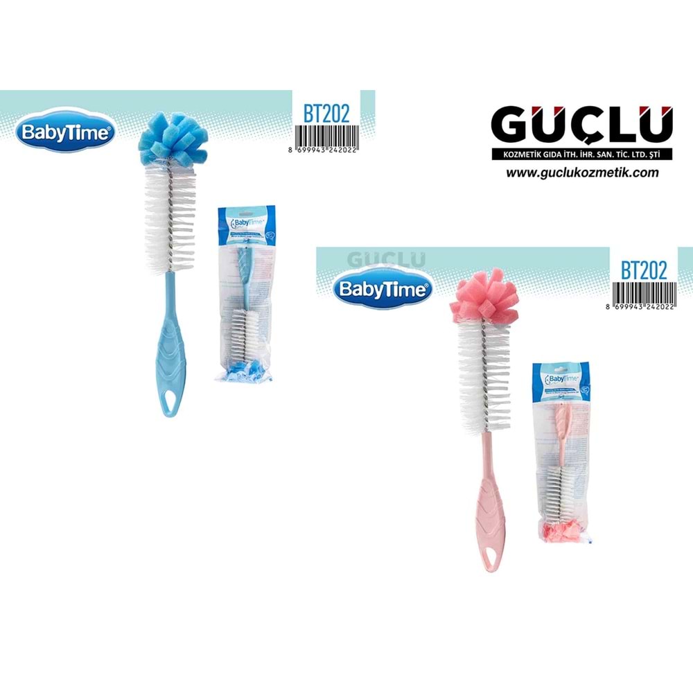 BABYTİME BİBERON VE EMZİK TEMIZLEME FIRÇASI BT202*12Lİ