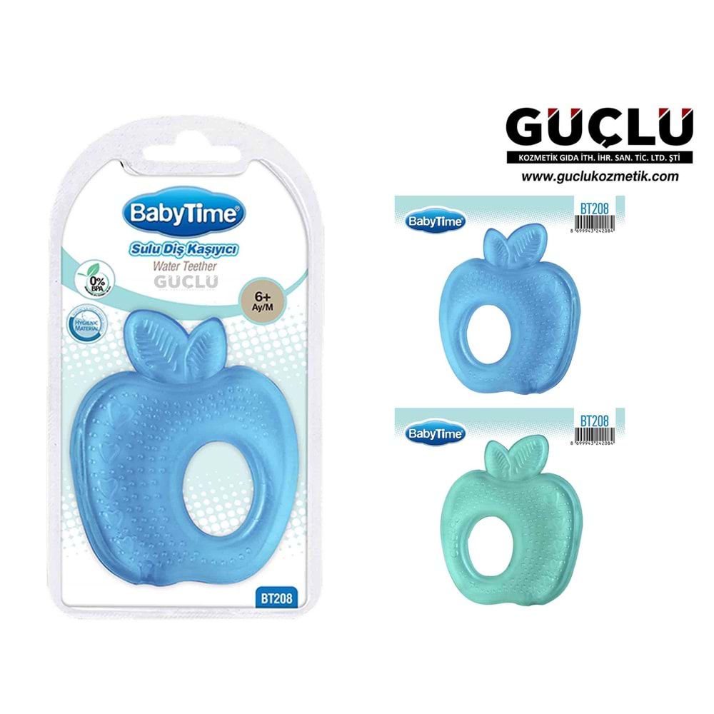 BABYTİME DİŞ KAŞIYICI SULU (KALP VE ELMA ŞEKILLI) BT208*45Lİ