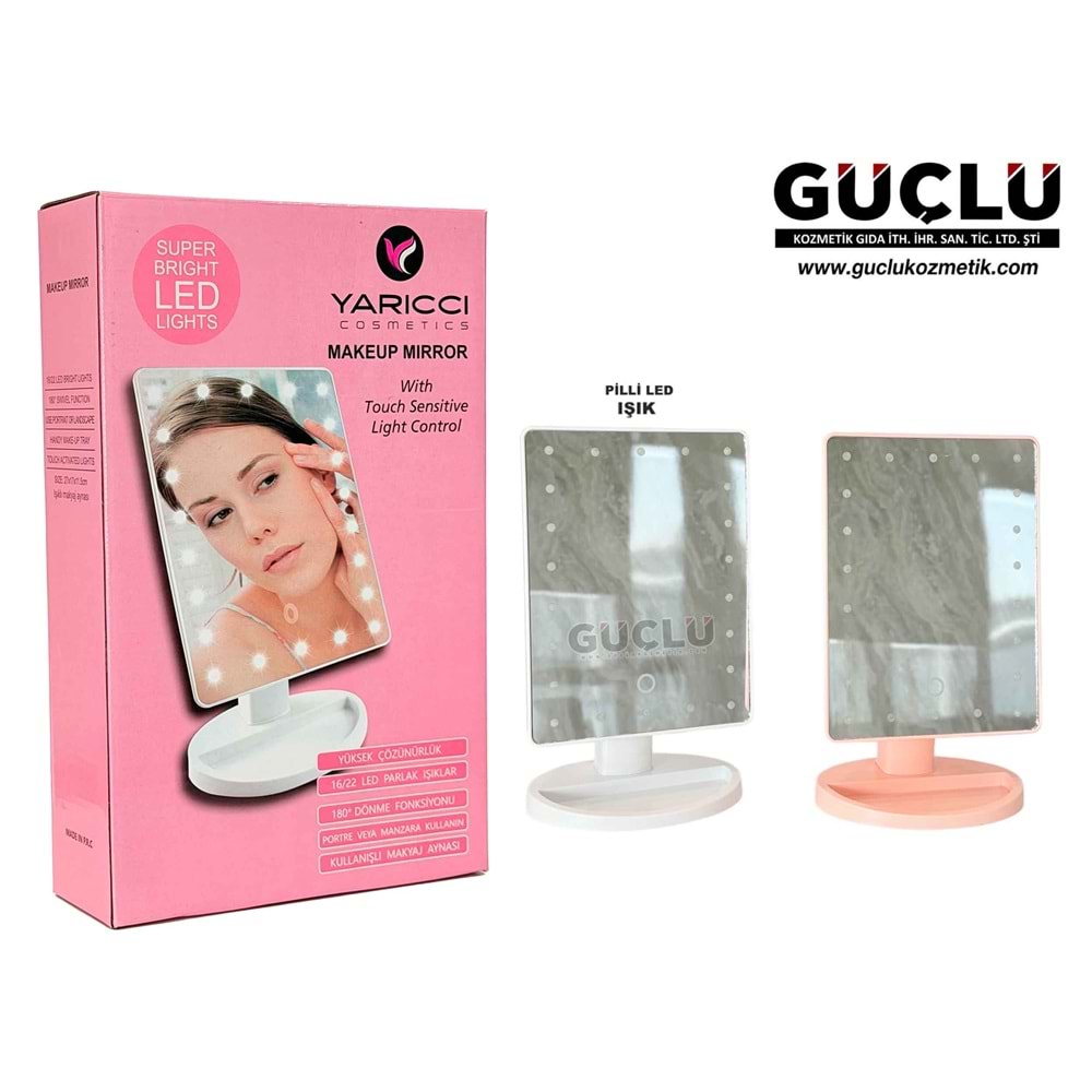 YARICCI AYNA 22 LED MASA ÜSTÜ KARE YRC494*12Lİ