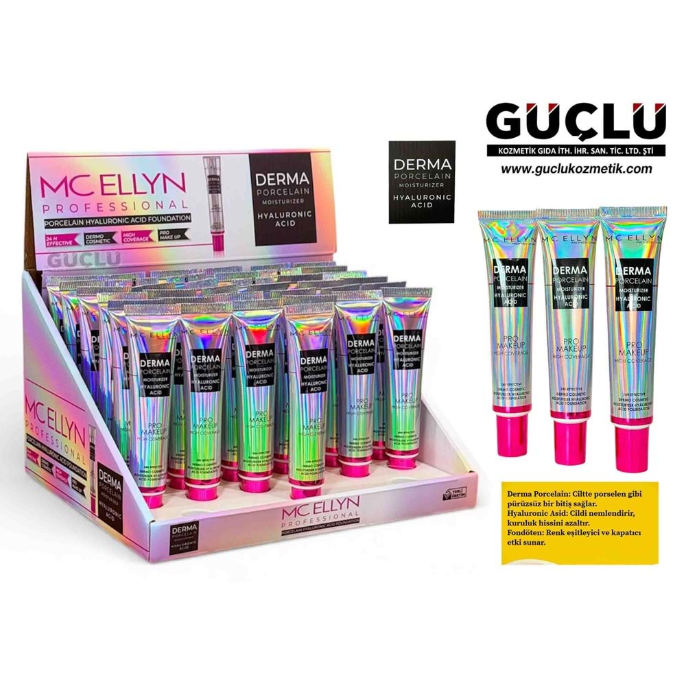 MC ELLYN FONDÖTEN DERMA PORCELAIN HYALURURONIC ASID NO:1 0852*36LI