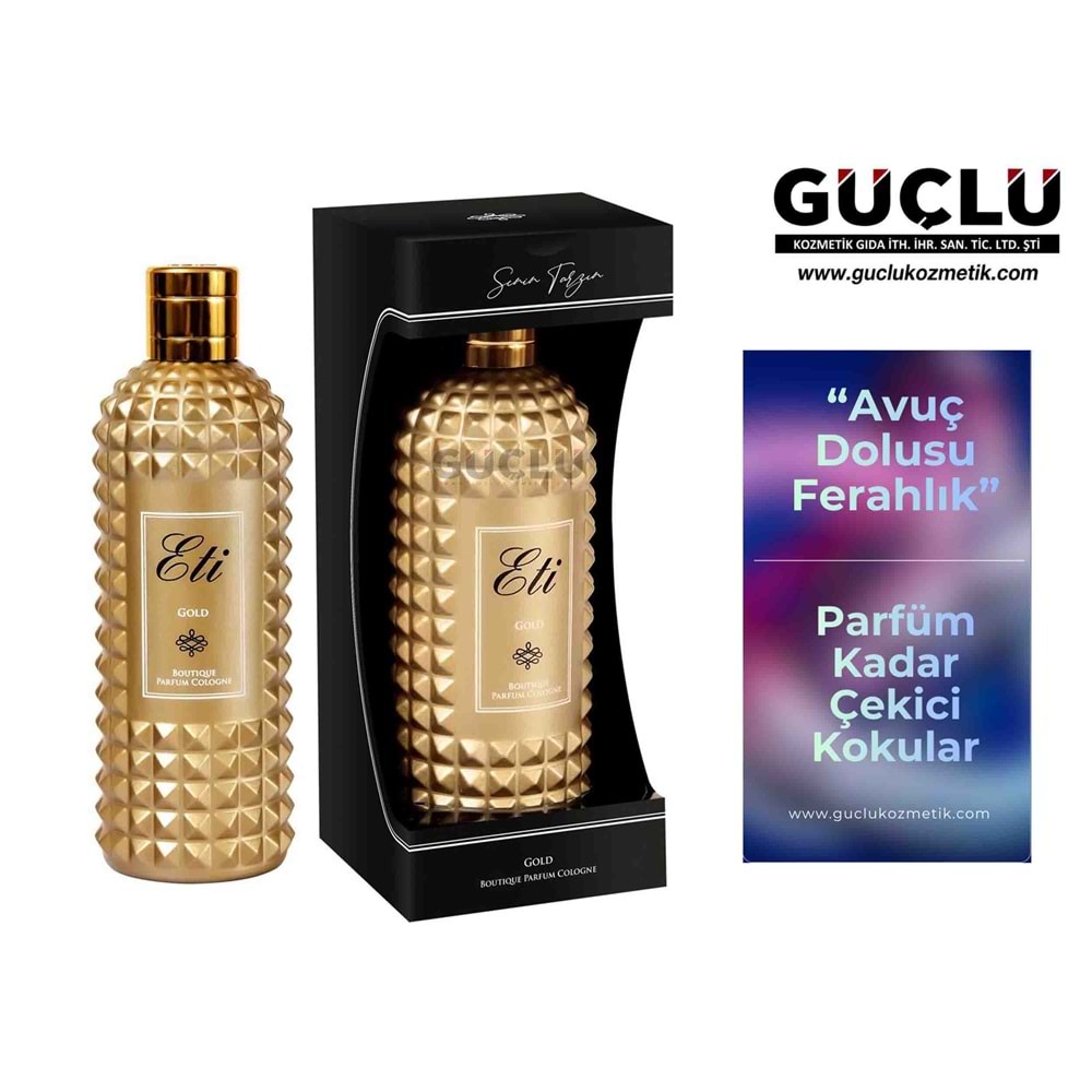 ETİ KOLONYA BUTİK 300ML CAM Ş. GOLD 503*12Lİ
