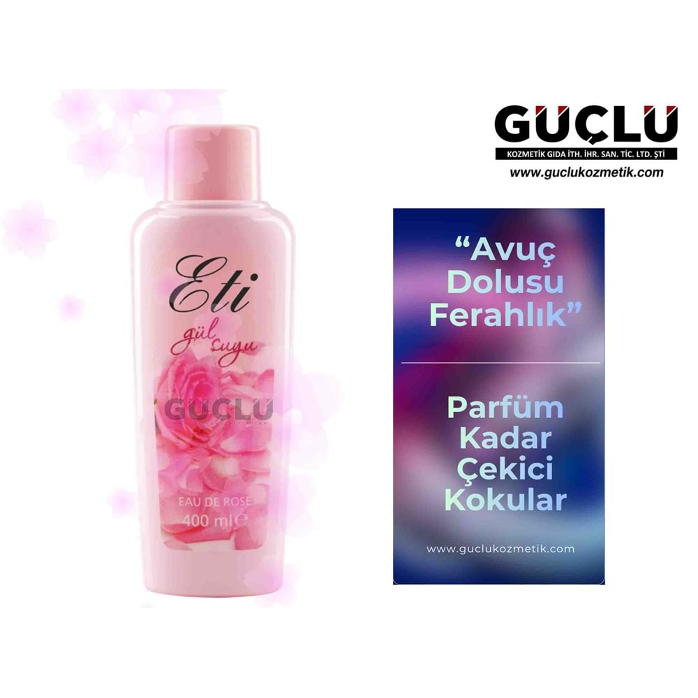 ETİ GÜLSUYU 400ML PET Ş. COLOGNE 600*24LÜ