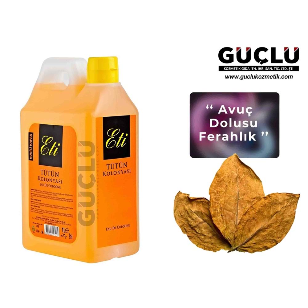 ETİ KOLONYA 1LT BİDON TÜTÜN 702*12Lİ
