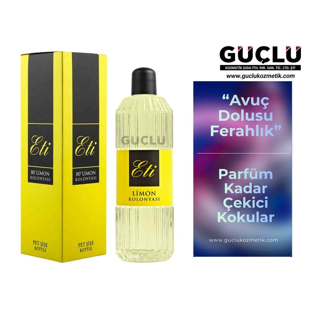 ETİ KOLONYA 350ML PET Ş. 80CC LİMON 401*24LÜ