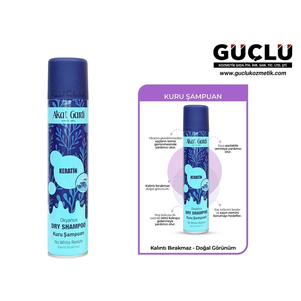AKAT GARDİ KURU ŞAMPUAN 200ML KERATİN 0300*12Lİ
