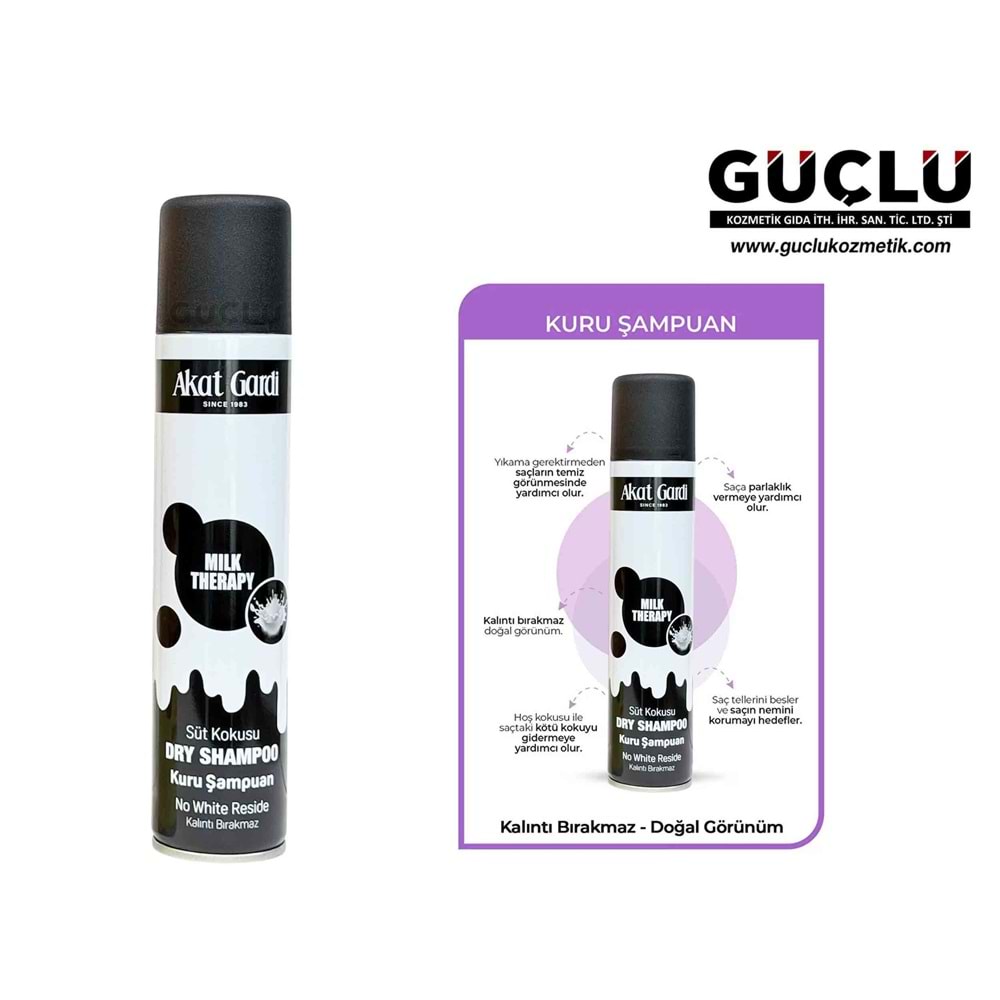 AKAT GARDİ KURU ŞAMPUAN 200ML MILK THERAPY 0294*12Lİ