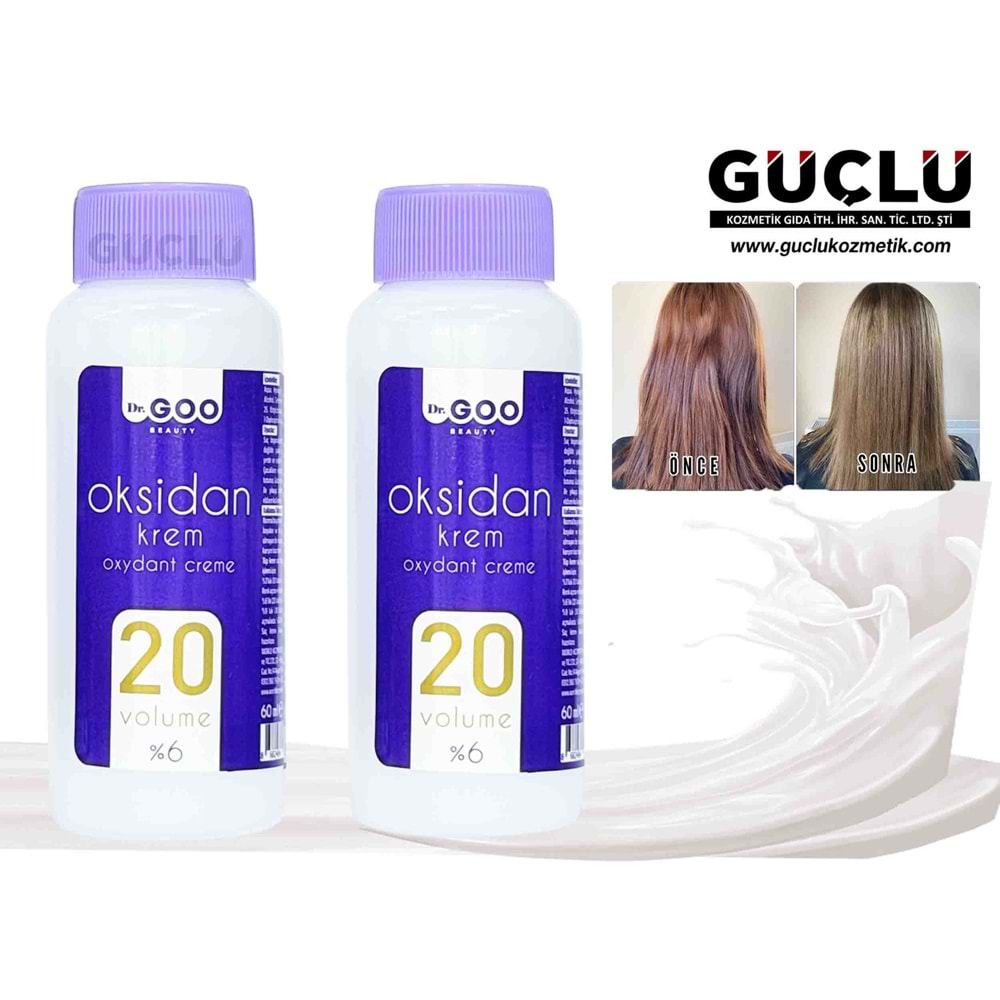 DR. GOO OKSİDAN 60ML (%6-20) VOLUME*72Lİ