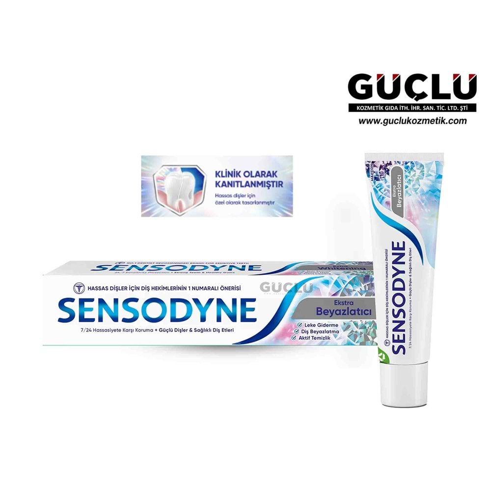 SENSODYNE DİŞ MACUNU 75ML EXSTRA BEYAZLATICI 2073*12Lİ