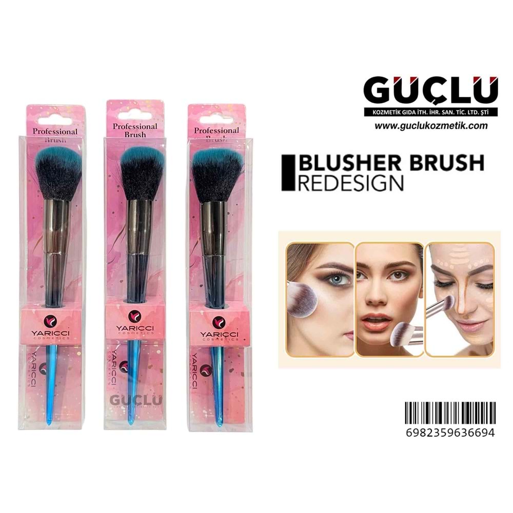 YARICCI MAKYAJ FIRÇASI TEKLİ YRC366-9*12Lİ