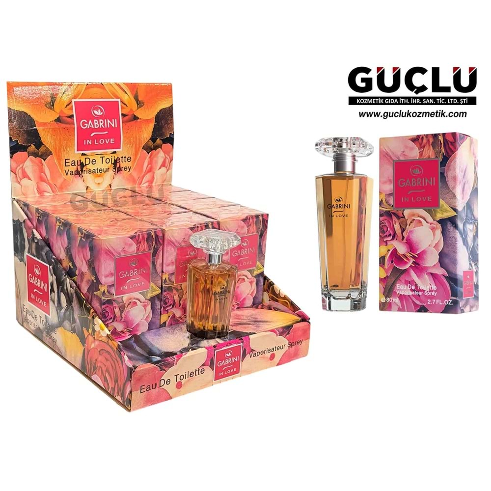 GABRİNİ EDT PARFÜM KADIN 80ML IN LOVE 9703*12Lİ