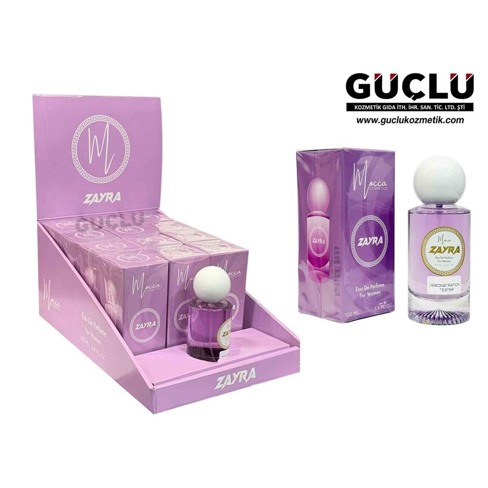 MOCCA EDT PARFÜM KADIN 100ML ZAYRA 0568*12Lİ