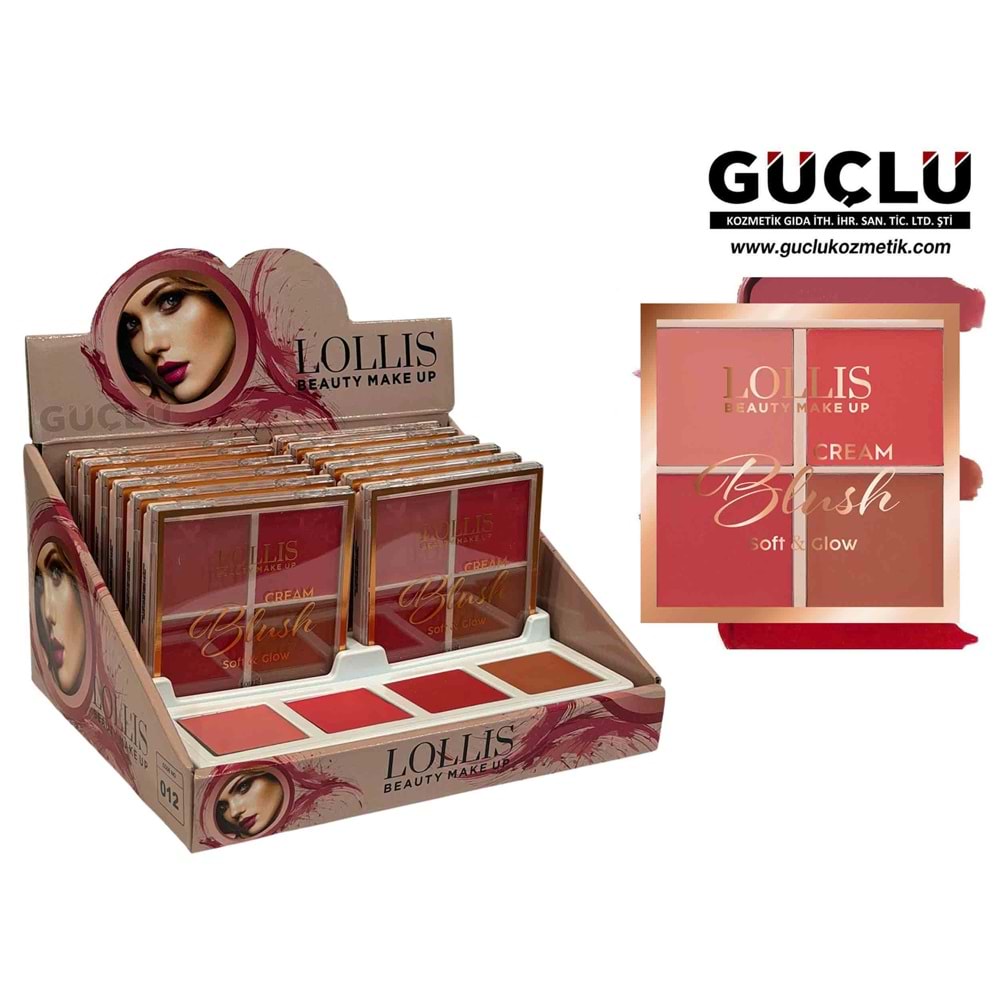 LOLLIS BEAUTY ALLIK PALETİ 4LÜ LS516*12Lİ
