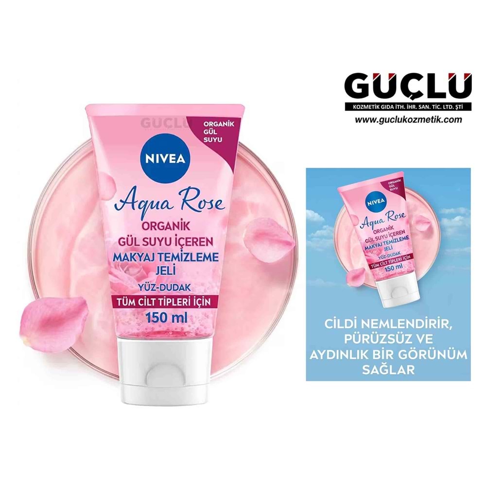 NİVEA MAKYAJ TEMİZLEME JELİ 150ML GÜLLÜ 9523*5Lİ