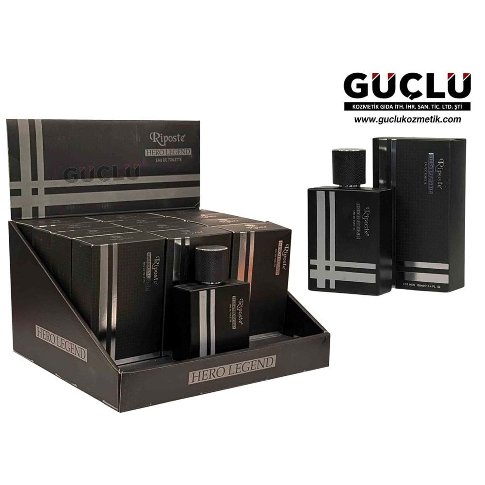 RİPOSTE EDT PARFÜM ERKEK 100ML HERO LEGEND*12Lİ