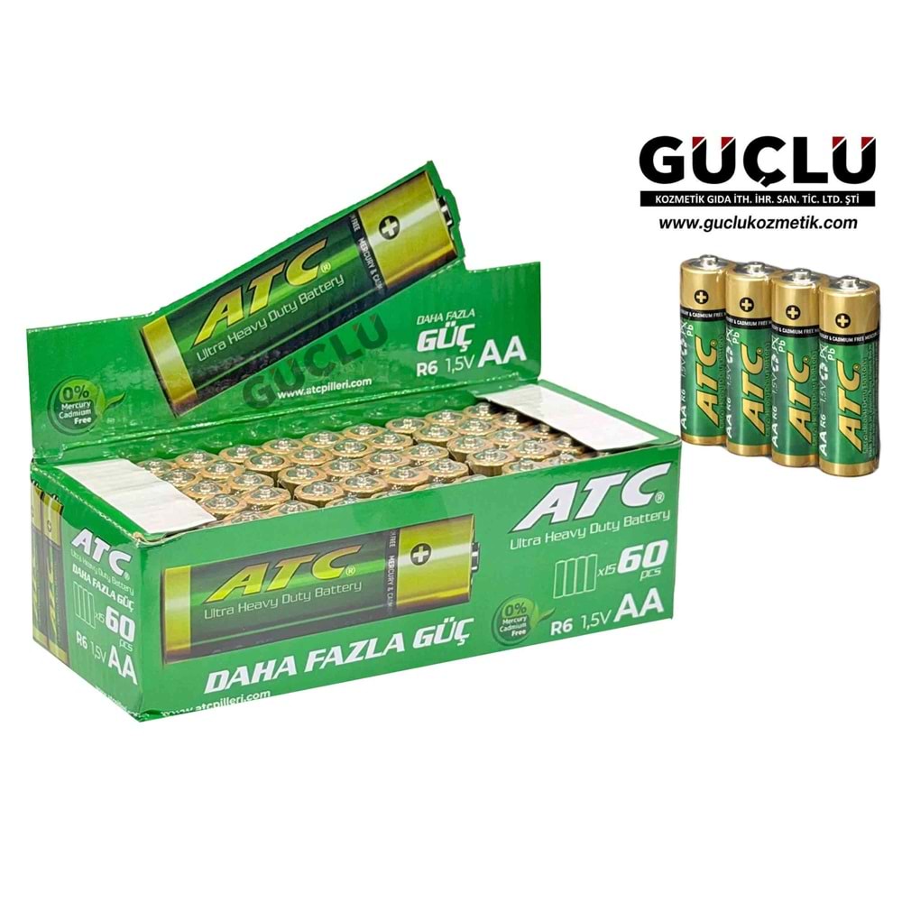 ATC ULTRA KALEM PİL 4LÜ AA R6 1.5V 0545*15Lİ
