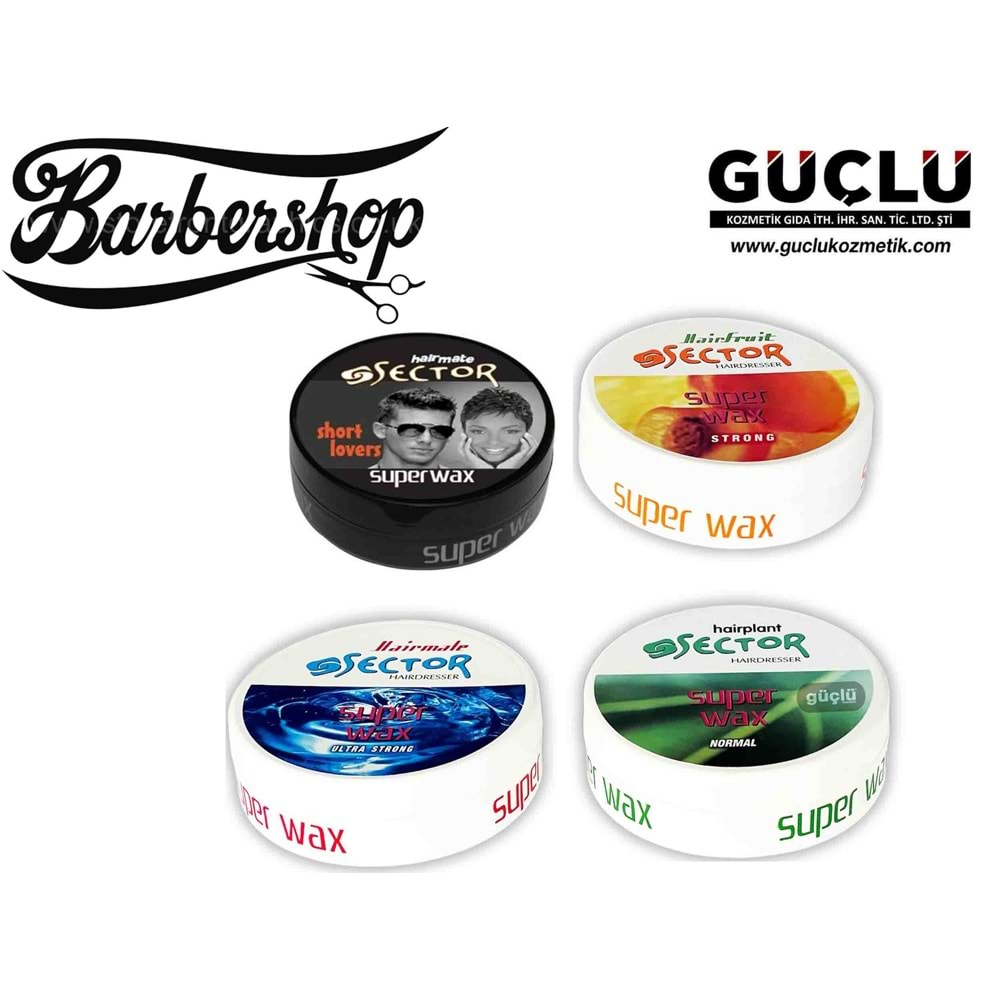 SECTOR SUPER WAX 150ML ULTRA STRONG(TURUNCU)*48Lİ