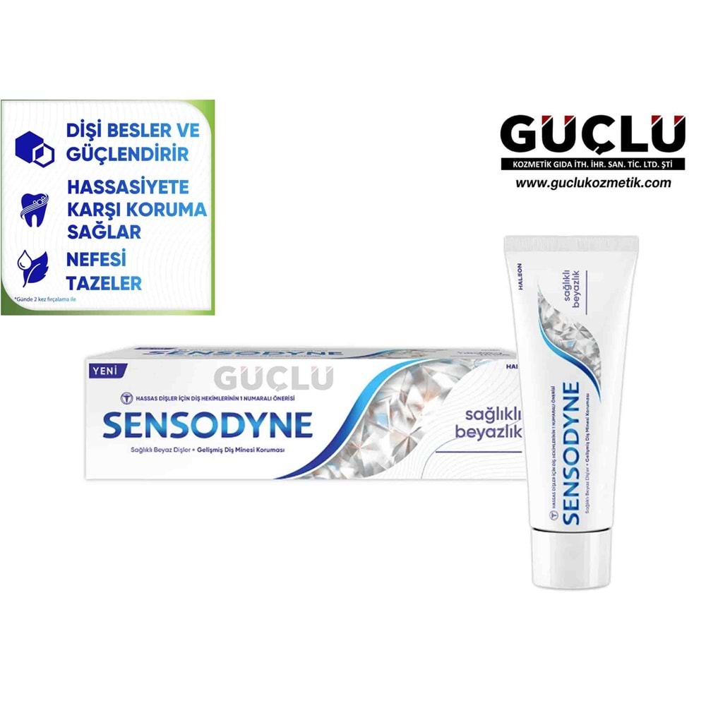 SENSODYNE DİŞ MACUNU 50ML SAĞLIKLI BEYAZLIK 2714*12Lİ