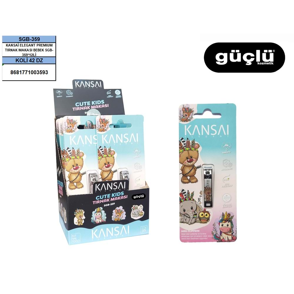 KANSAİ TIRNAK MAKASI BEBEK SGB-417*12Lİ