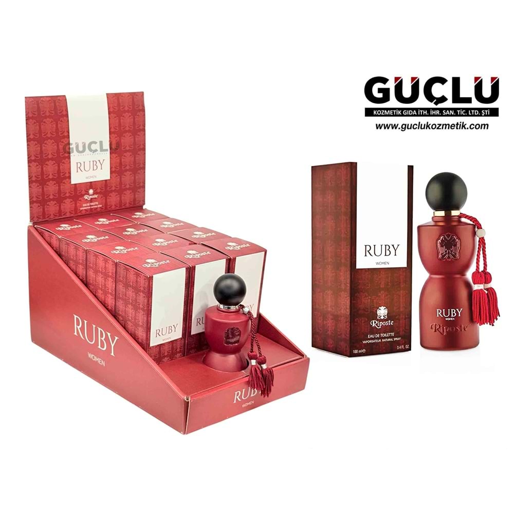 RİPOSTE EDT PARFÜM KADIN 100ML RUBY*12Lİ